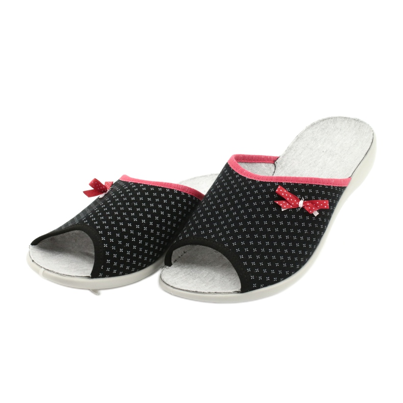 Zapatos de mujer befado pu 254D109 Viki negro rojo 3