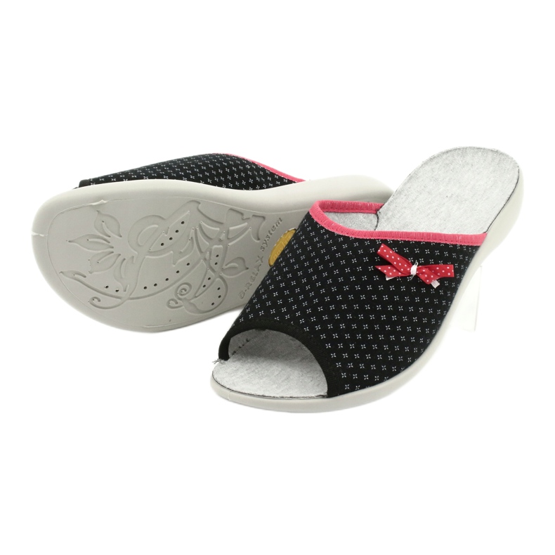 Zapatos de mujer befado pu 254D109 Viki negro rojo 4