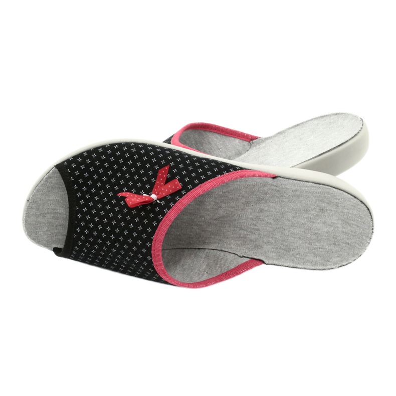 Zapatos de mujer befado pu 254D109 Viki negro rojo 5