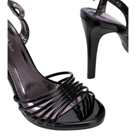 Sandalias negras con tacón de aguja Modern Girl negro 2