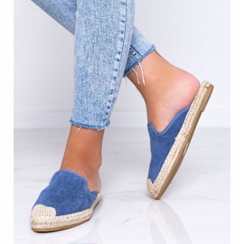 Chanclas azules con frente de Kinshasa incorporado 2