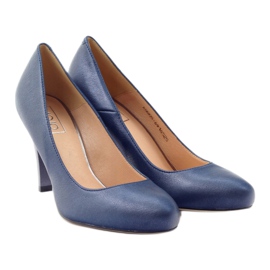 Mojo Zapatos de salón cómodos tacones azules metalizados multicolor 4