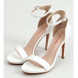 Sandalias blancas sobre tacón alto S-835 Blanco 3
