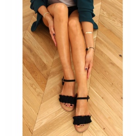 Sandalias de mujer negras WL1635 Black negro 1