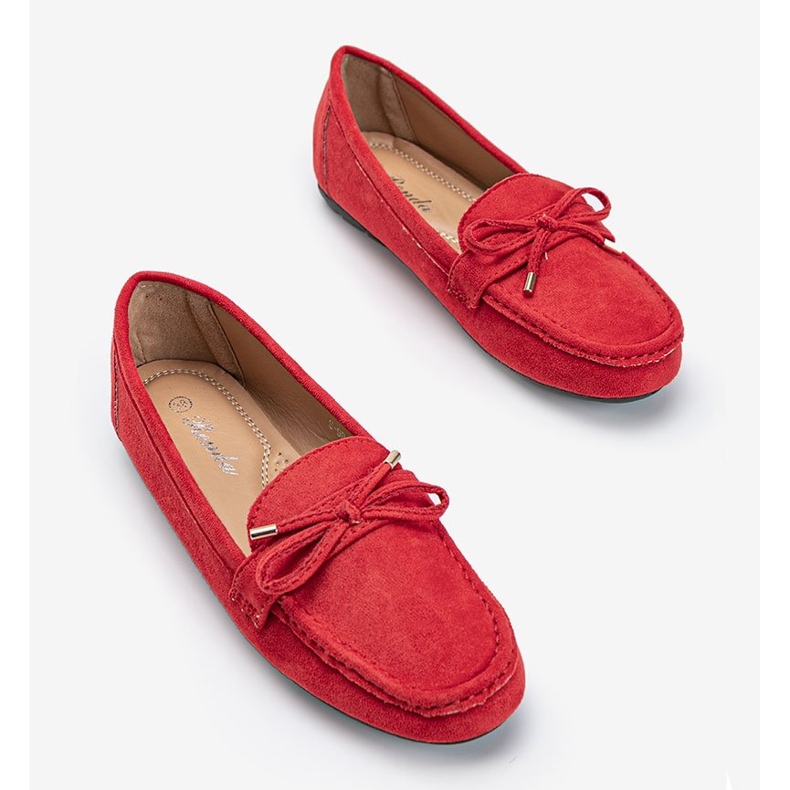 Mocasines rojos con lazo Deonte 1 Mocasines rojos con lazo Deonte 1