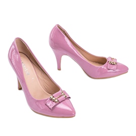 Zapatos morados sobre un tacón de aguja Precious violeta 2