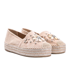 Alpargatas beige con suela gruesa Mrs Nicki 1