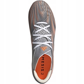 Botas de fútbol adidas Nemeziz.2 Fg M FW7341 blanco gris 3