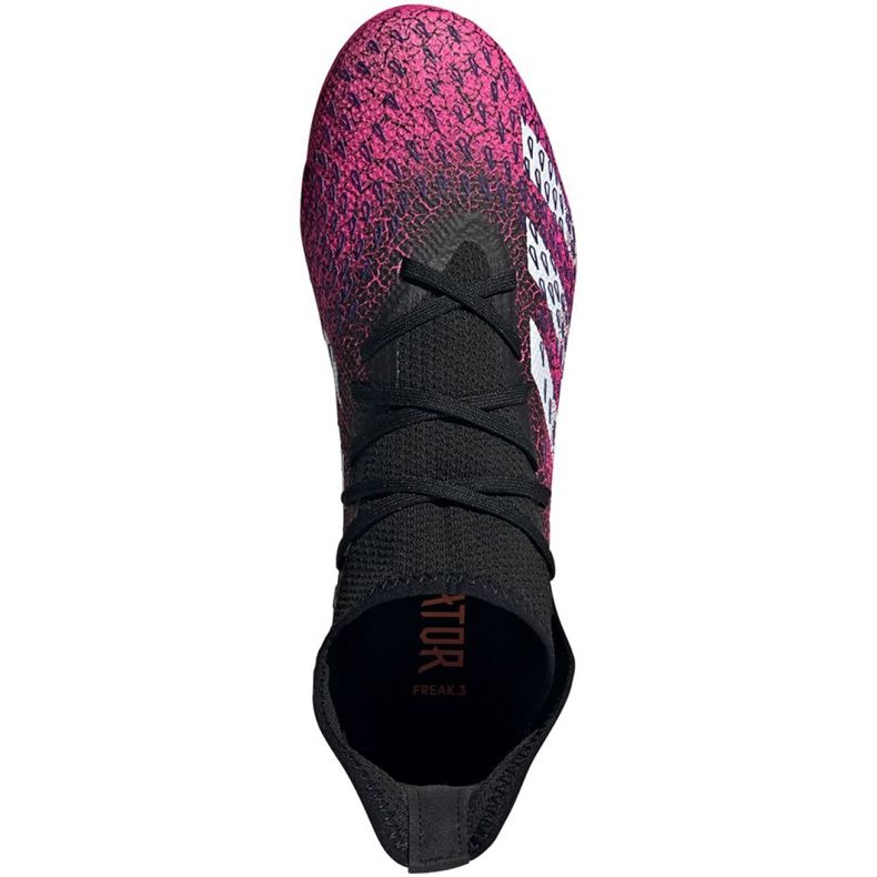 Botas de fútbol adidas Predator Freak.3 Fg M FW7514 negro, negro, rosa rosado 1