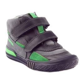 Botas de velcro gris y verde Bartek 91756 negro multicolor 1