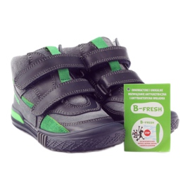 Botas de velcro gris y verde Bartek 91756 negro multicolor 4
