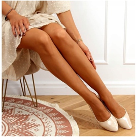 Bailarinas lisas lacadas beige CC201 Beige 1