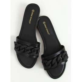 Zapatillas negras con cadena 7857 Negra negro 3