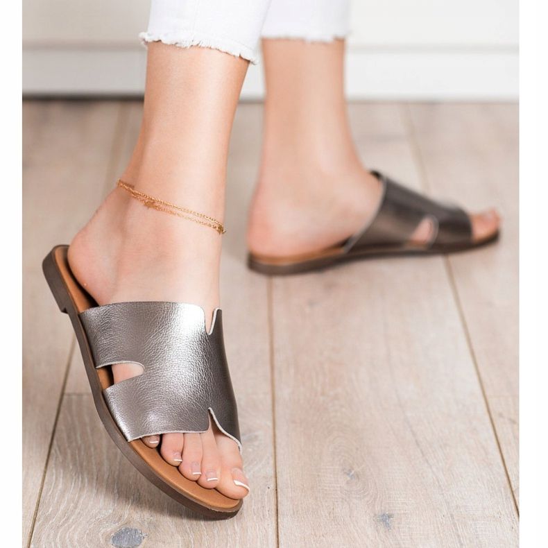 Pantuflas plateadas de Sergio Leone plata 1