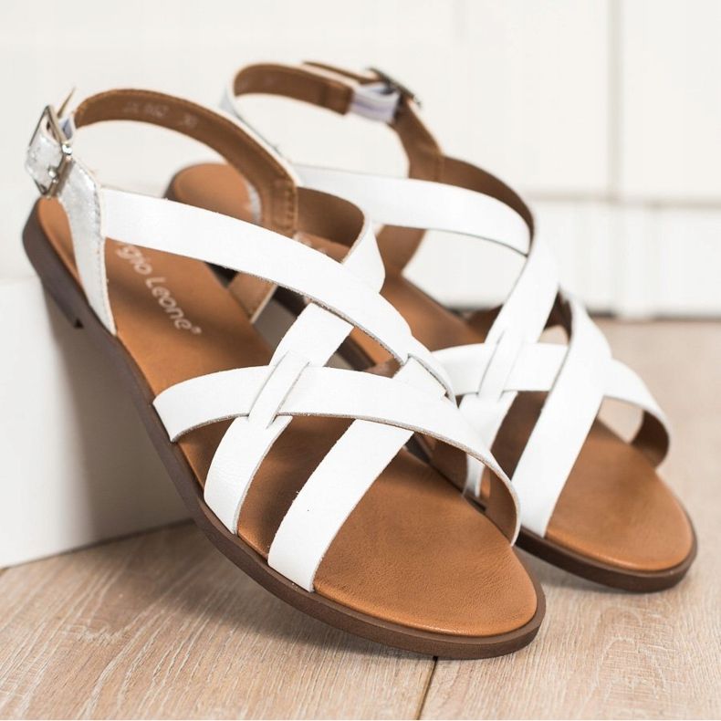 Sandalias casual Sergio Leone blanco 2