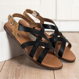 Sandalias casual Sergio Leone negro 2