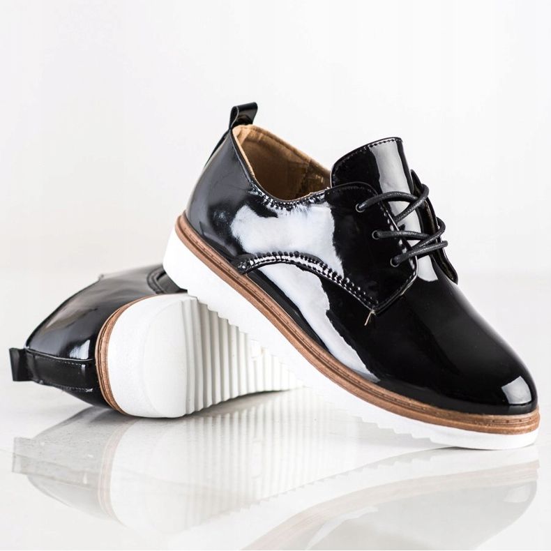 SHELOVET Zapatos lacados negros 1