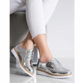 SHELOVET Zapatos Plateados Lacados plata 3