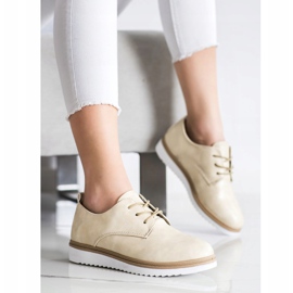 SHELOVET Zapatos brogue beige casuales 2