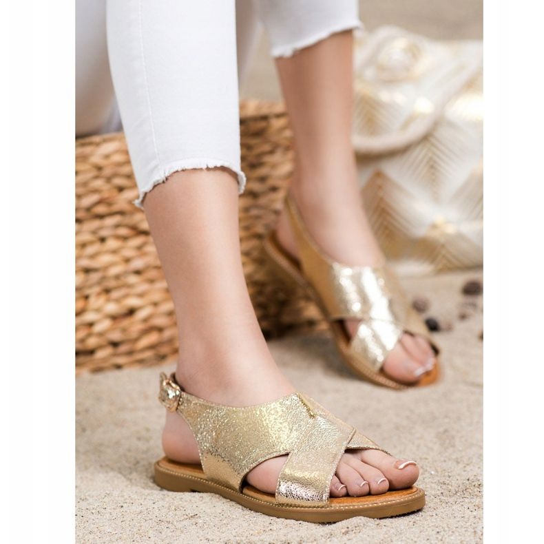 Filippo Sandalias doradas clásicas dorado 2