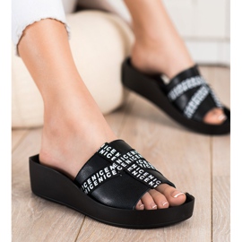 Filippo Zapatillas de cuero de moda negro 2