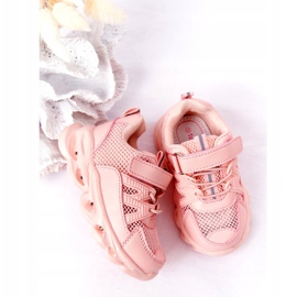 Zapatillas deportivas para niños con suela iluminada Led rosa ¡Tan genial! rosado 4