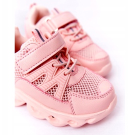 Zapatillas deportivas para niños con suela iluminada Led rosa ¡Tan genial! rosado 2