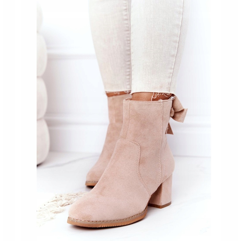 PJ1 Botas cálidas de mujer con tacón Beige Kayla 2 PJ1 Botas cálidas de mujer con tacón Beige Kayla 2