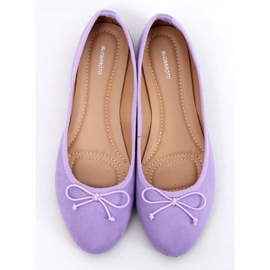 Bailarinas de mujer en ante morado 1JB-19116 Morado violeta 1