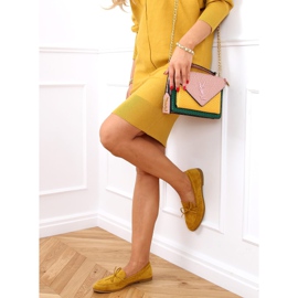Mocasines de mujer clásicos mostaza 3394 Amarillo 2