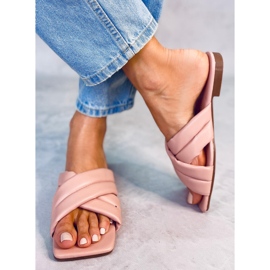 Rosa Zapatillas suela cuadrada S060191 Rosa rosado 1