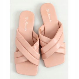 Rosa Zapatillas suela cuadrada S060191 Rosa rosado 3