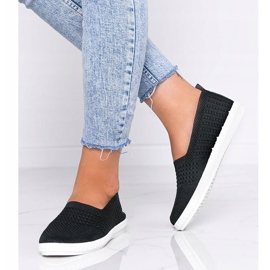 Zapatillas Slip On Funk caladas negras negro 1