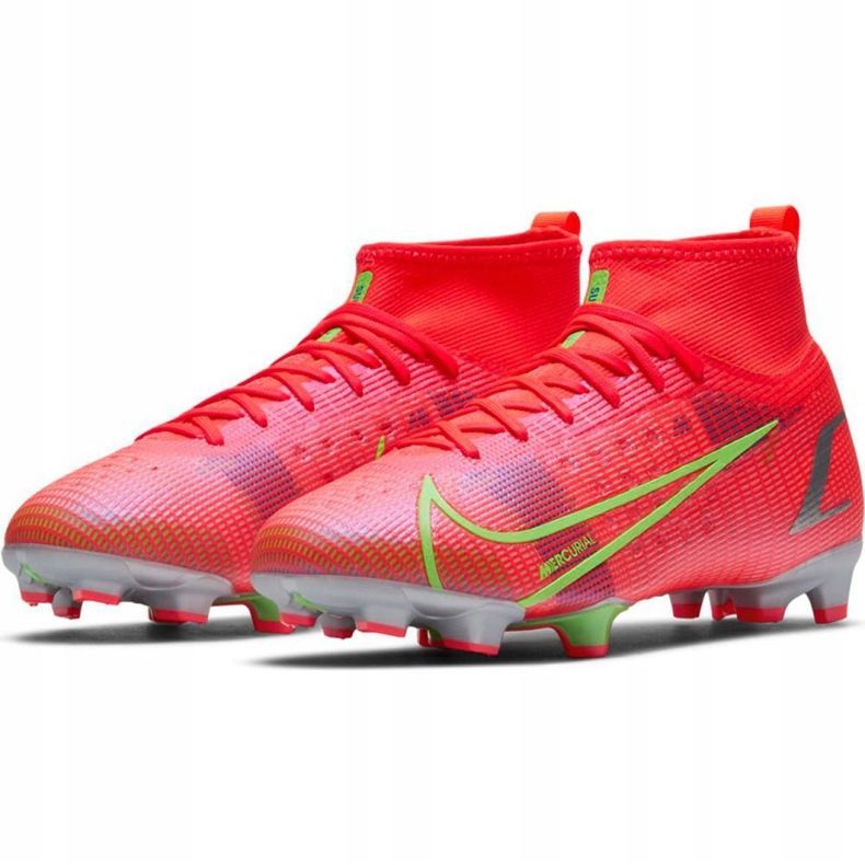 Zapatos de fútbol Nike Mercurial Superfly 8 Pro Fg Jr CV0804 600 naranja naranja 2