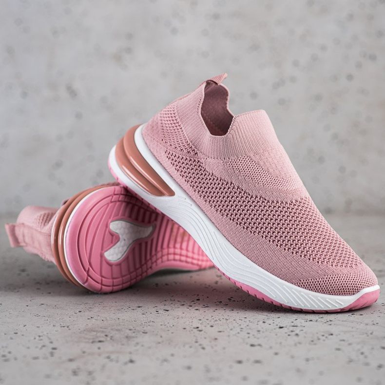 SHELOVET Zapatillas sin cordones rosa 1