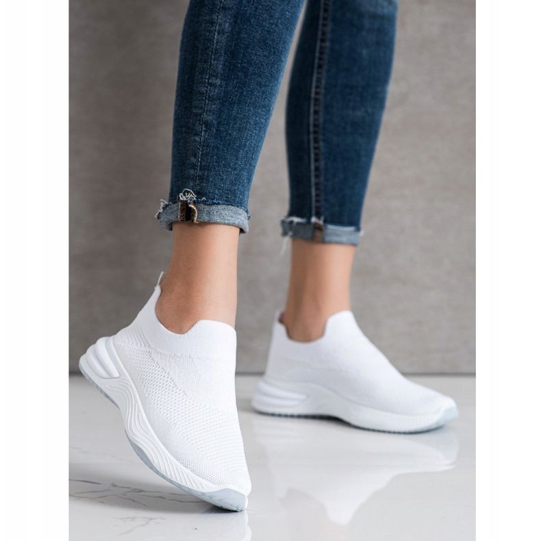 SHELOVET Zapatillas sin cordones blanco 1