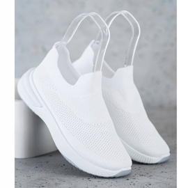 SHELOVET Zapatillas sin cordones blanco 2