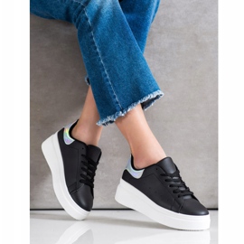 SHELOVET Zapatillas cómodas negro 2