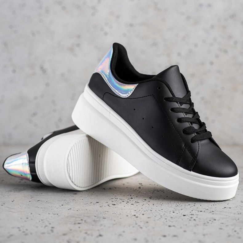 SHELOVET Zapatillas cómodas negro 1