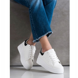 SHELOVET Zapatillas cómodas blanco 2