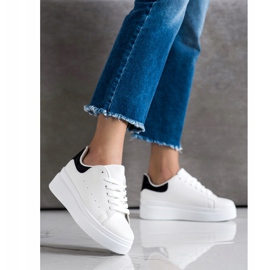 SHELOVET Zapatillas cómodas blanco 3