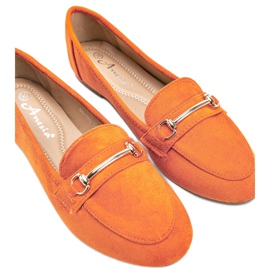 Mocasines Brynn de ante ecológico naranja 1