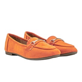 Mocasines Brynn de ante ecológico naranja 2