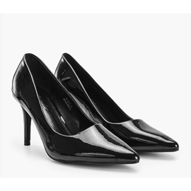 Zapatos negros de piel ecológica Ally 1