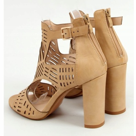 Sandalias beige calado beige S-860 Beige 4