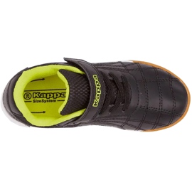 Zapatos para niños Kappa Furbo K negro y amarillo 260776K 1140 2