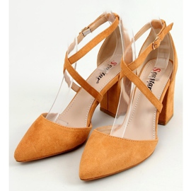 Salón corte tacón ancho camel NC900 Camel marrón 3
