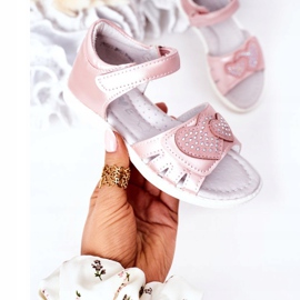 PE1 Sandalias Infantiles Con Velcro Pink My Heart rosado 3