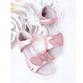 PE1 Sandalias Infantiles Con Velcro Pink My Heart rosado 4