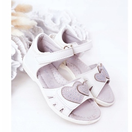 PE1 Sandalias Infantiles Blancas Con Velcro My Heart blanco 2 PE1 Sandalias Infantiles Blancas Con Velcro My Heart blanco 2